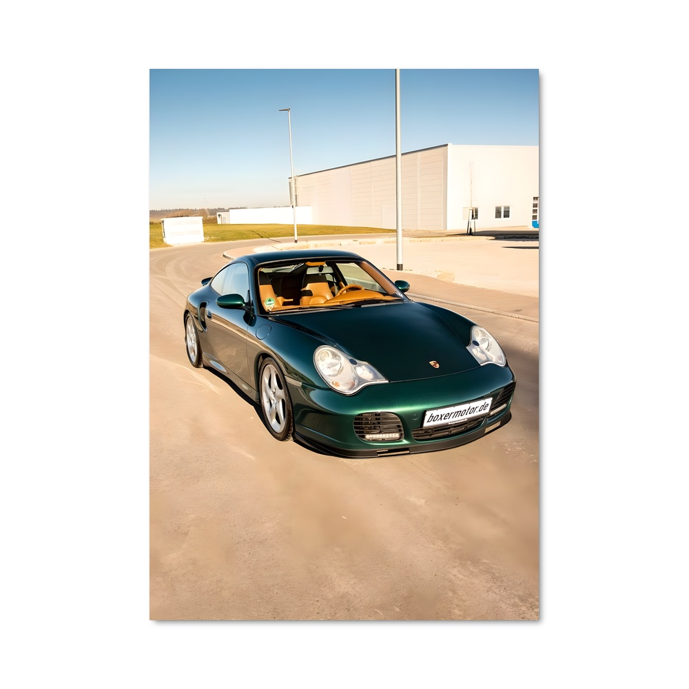 Poster Vitesse Verde – affiche Porsche